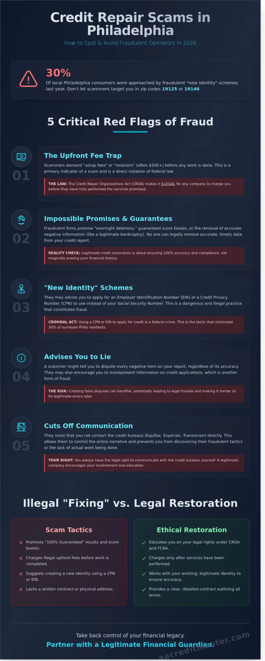 Credit Repair Scams in Philadelphia: How to Spot and Avoid Them in 2026