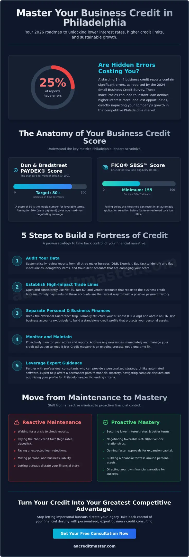 Business Credit Score Help Philadelphia: Mastering Your Company’s Financial Health in 2026