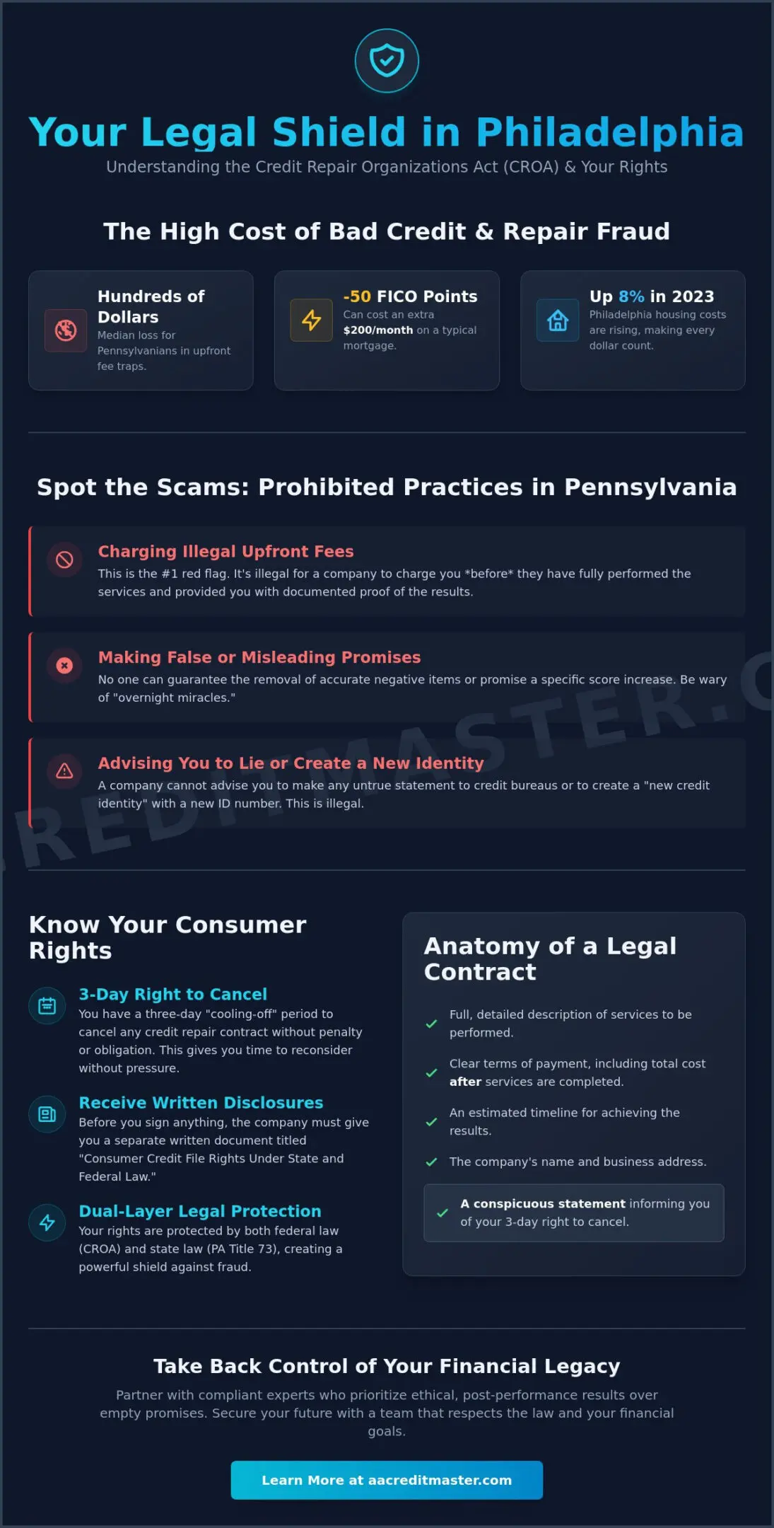 Credit Repair Organizations Act in Pennsylvania: A Philadelphia Consumer’s Guide to Legal Protection