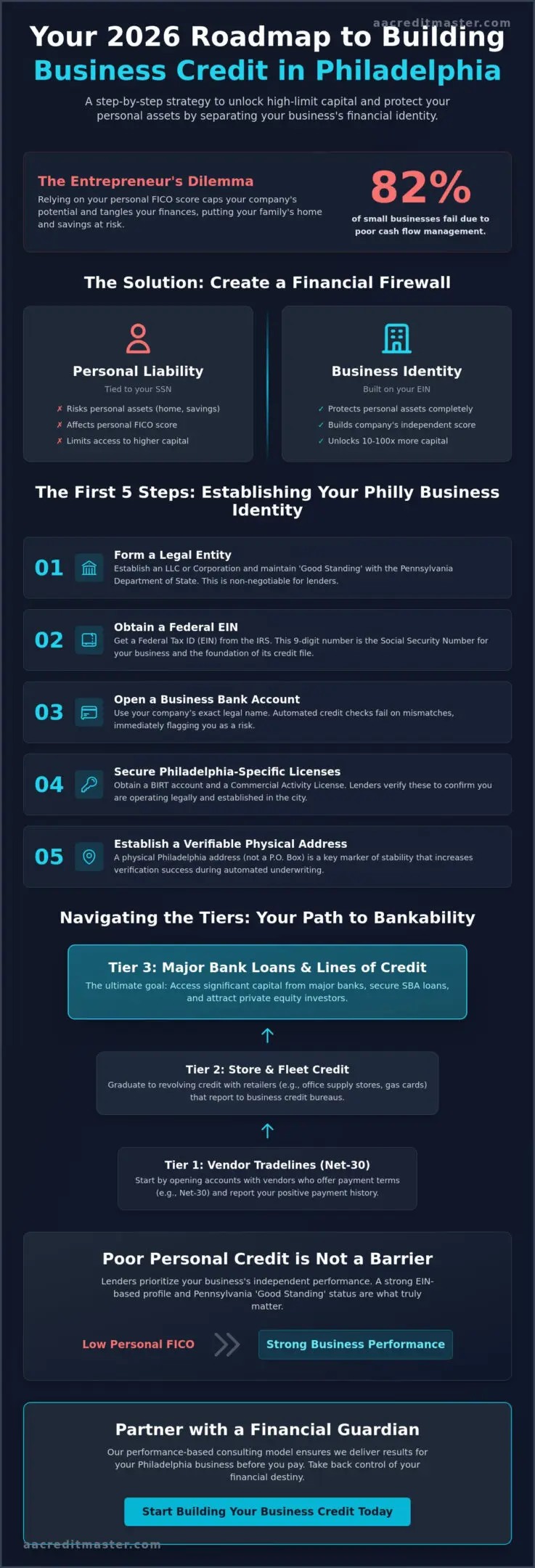 How to Build Business Credit in Philadelphia: The 2026 Entrepreneur’s Roadmap