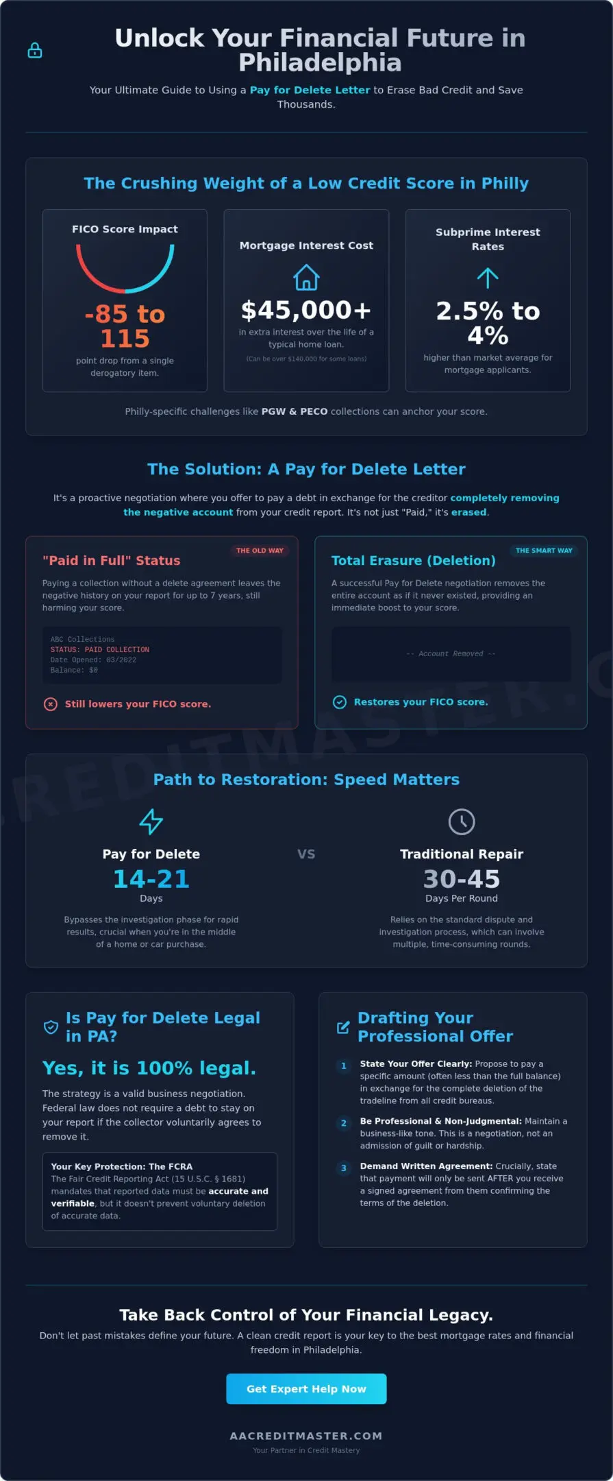Pay for Delete Letter Philadelphia: Negotiating Debt Removal in 2026