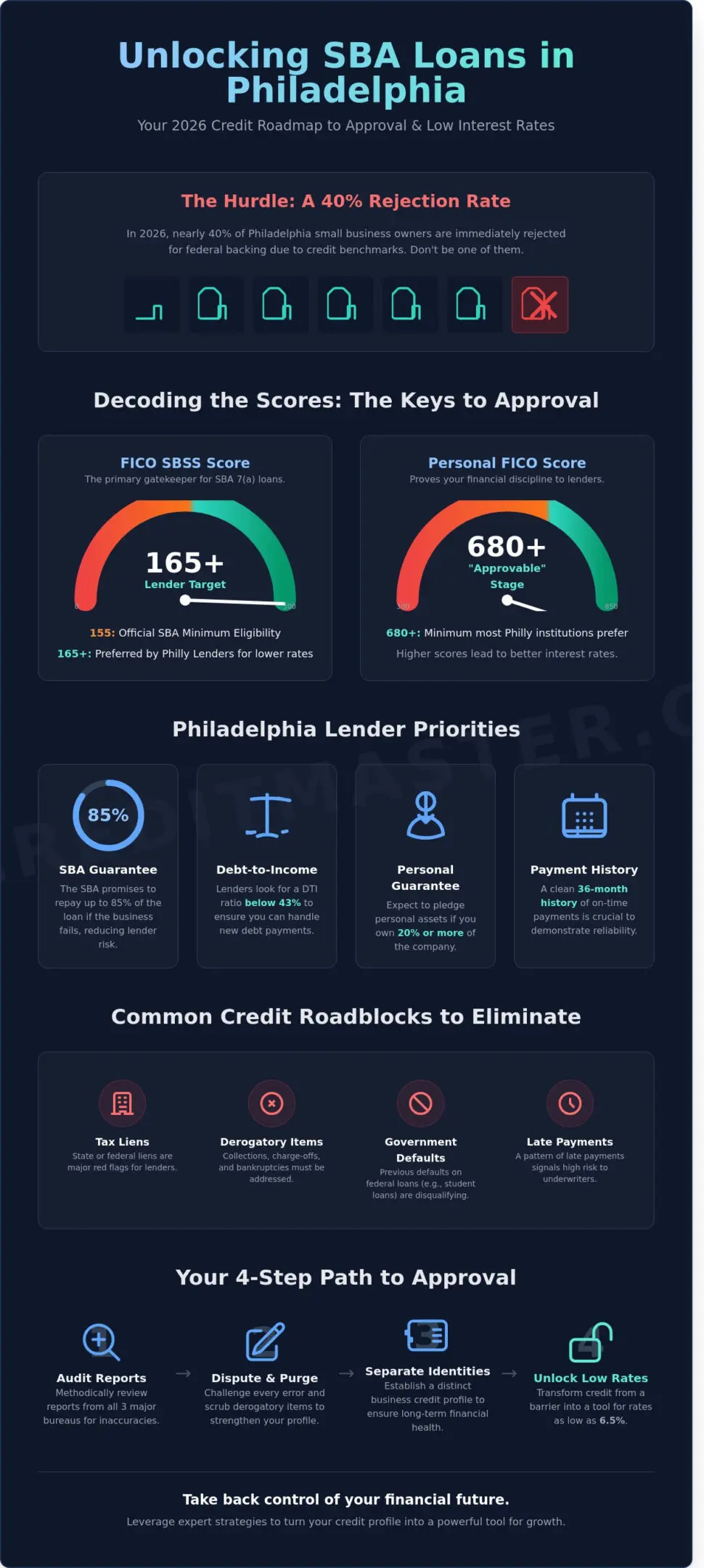 SBA Loan Credit Requirements in Philadelphia: The 2026 Small Business Guide