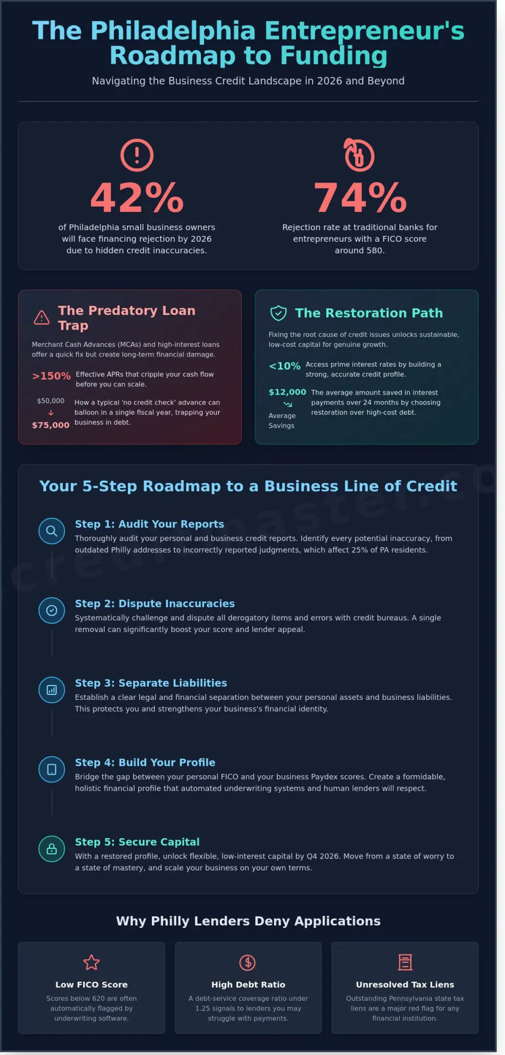 Business Line of Credit in Philadelphia with Bad Credit: Your 2026 Recovery Roadmap
