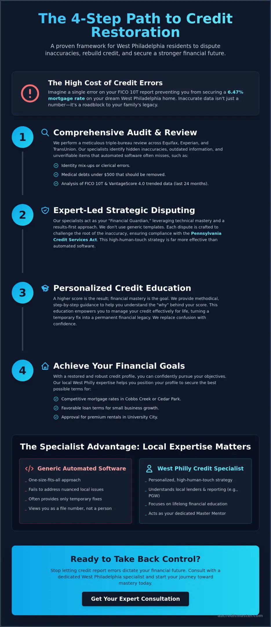 Credit Score Specialist West Philadelphia: Take Back Control of Your Financial Future