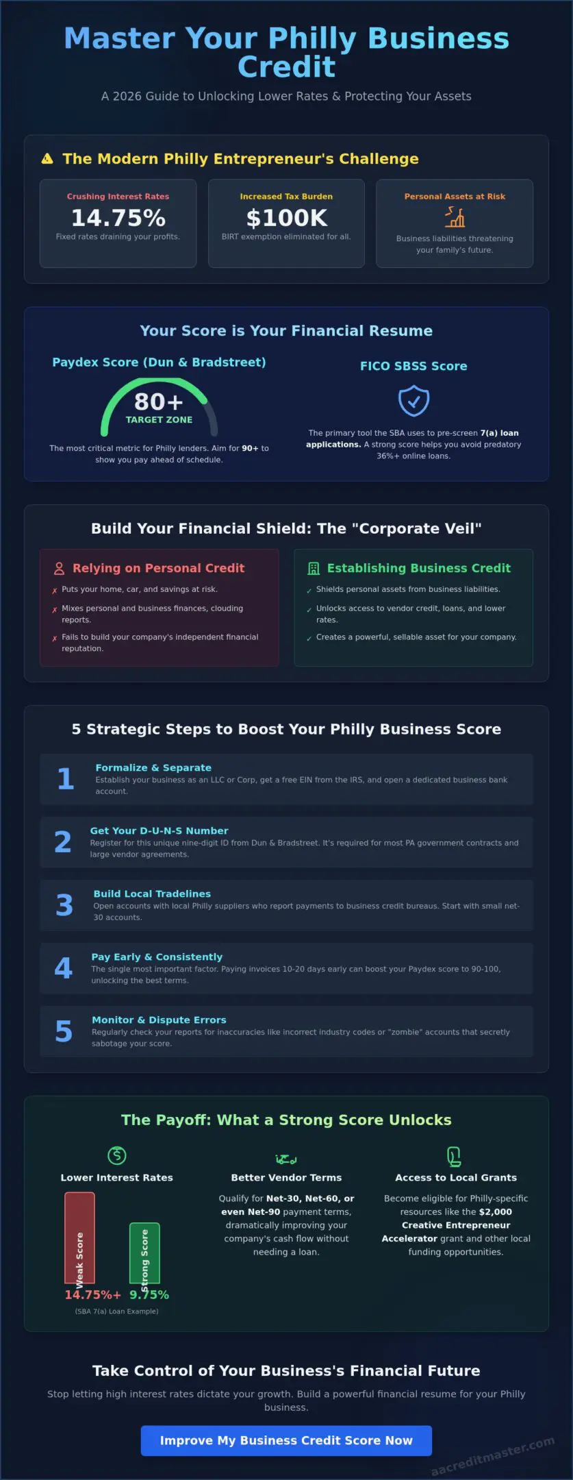 How to Improve My Business Credit Score in Philly: The 2026 Growth Strategy